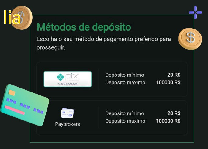 O cassino liabet oferece uma grande variedade de métodos de pagamento